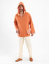 Cotton hoodie shirt with long sleeves